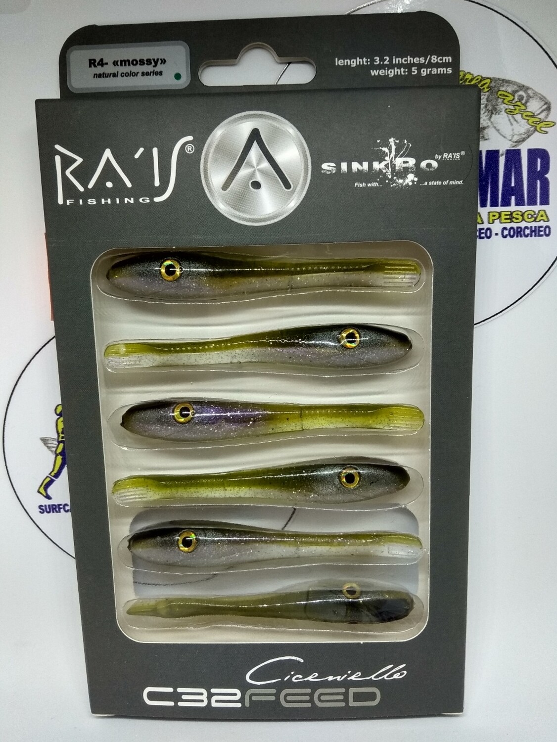 Vinilo RAIS C32Feed 8cm - 5gr - 6unid - color R4