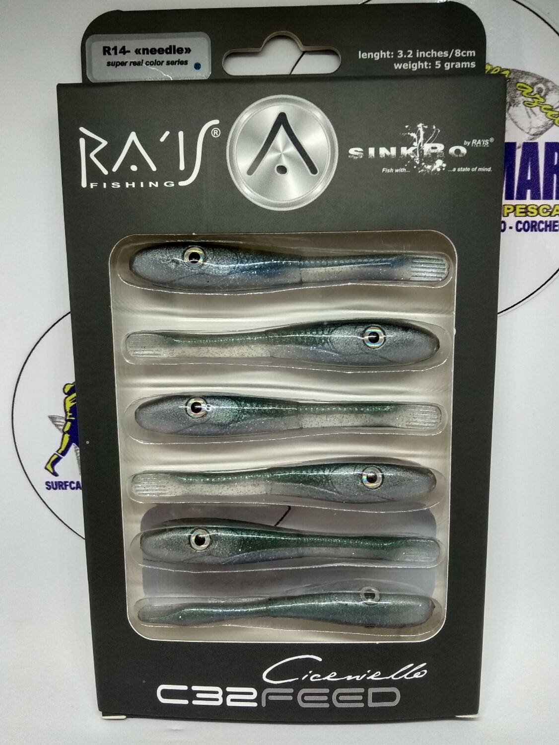 Vinilo RAIS C32Feed 8cm - 5gr - 6unid - color R14