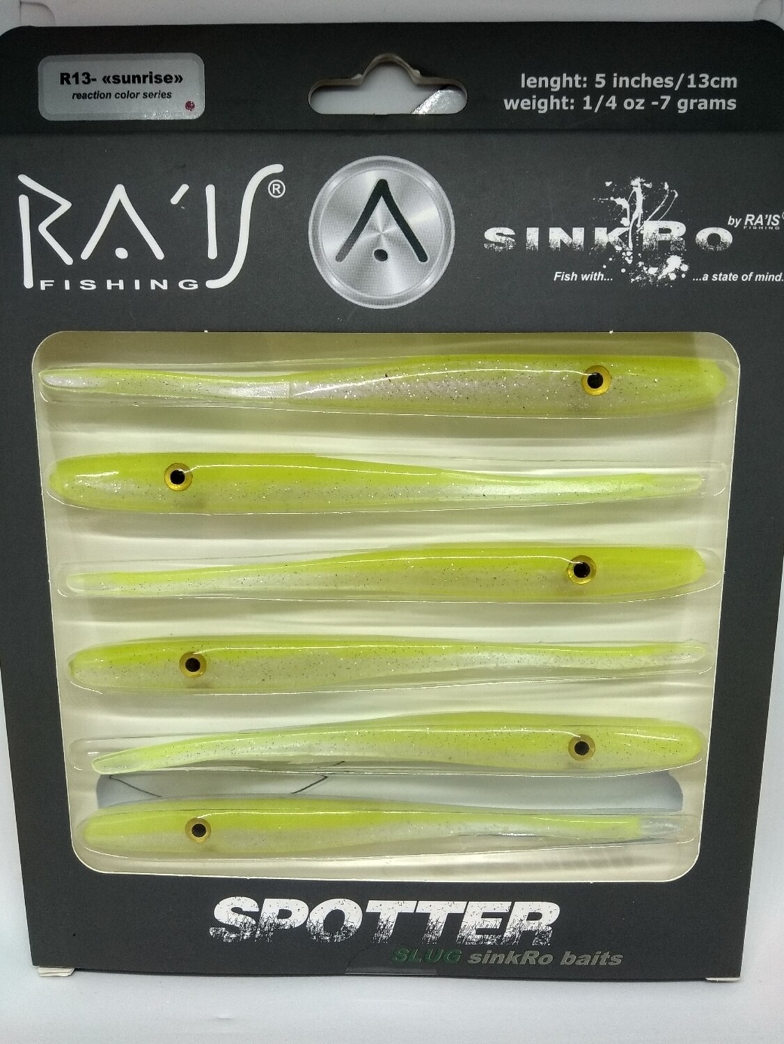 Vinilo RAIS Spotter 13cm - 7gr - 6unid - color R13