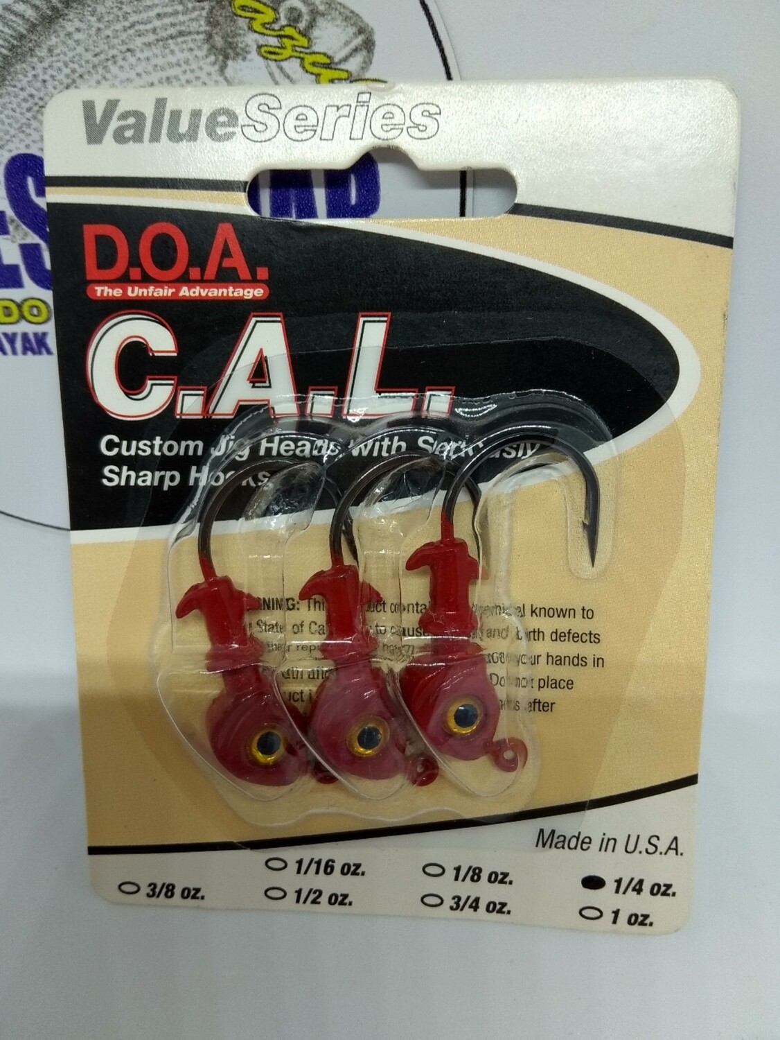 Anzuelo Cabeza DOA - 1/4oz - 3unid