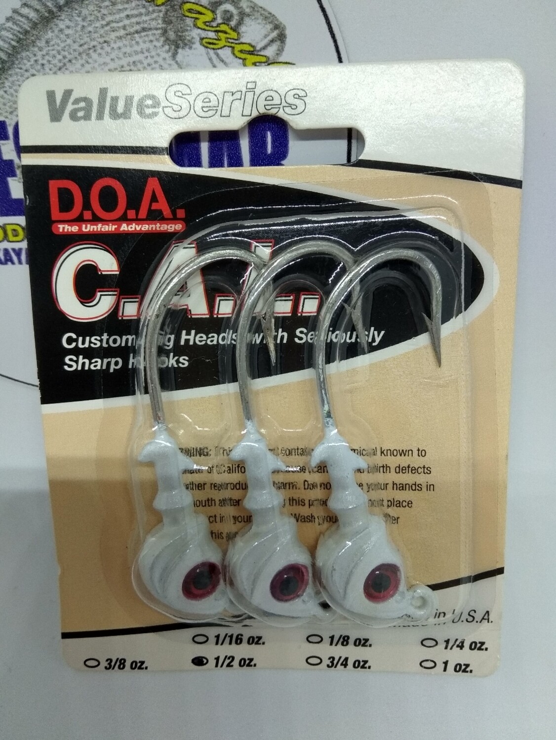 Anzuelo Cabeza DOA - 1/2oz - 3unid