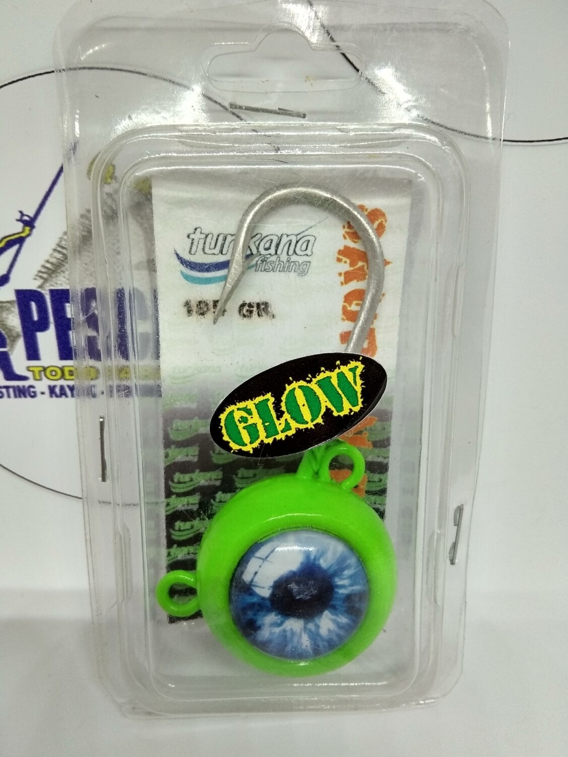Anzuelo Cabeza 195gr - Verde Fluor - Sauron Ball Turkana