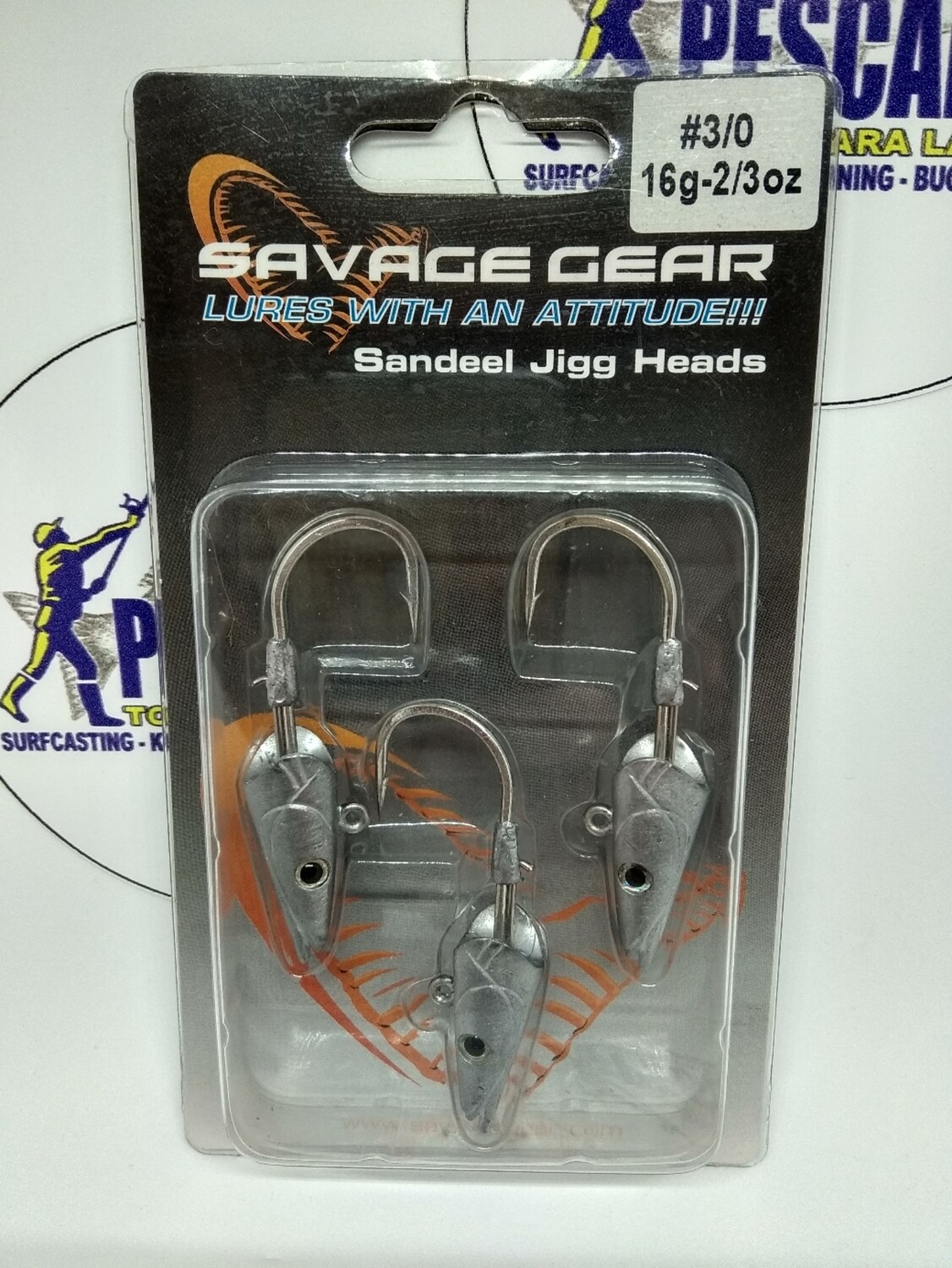 Anzuelo Cabeza 16gr - num3/0 - 3unid - Savage Sandeel jigg