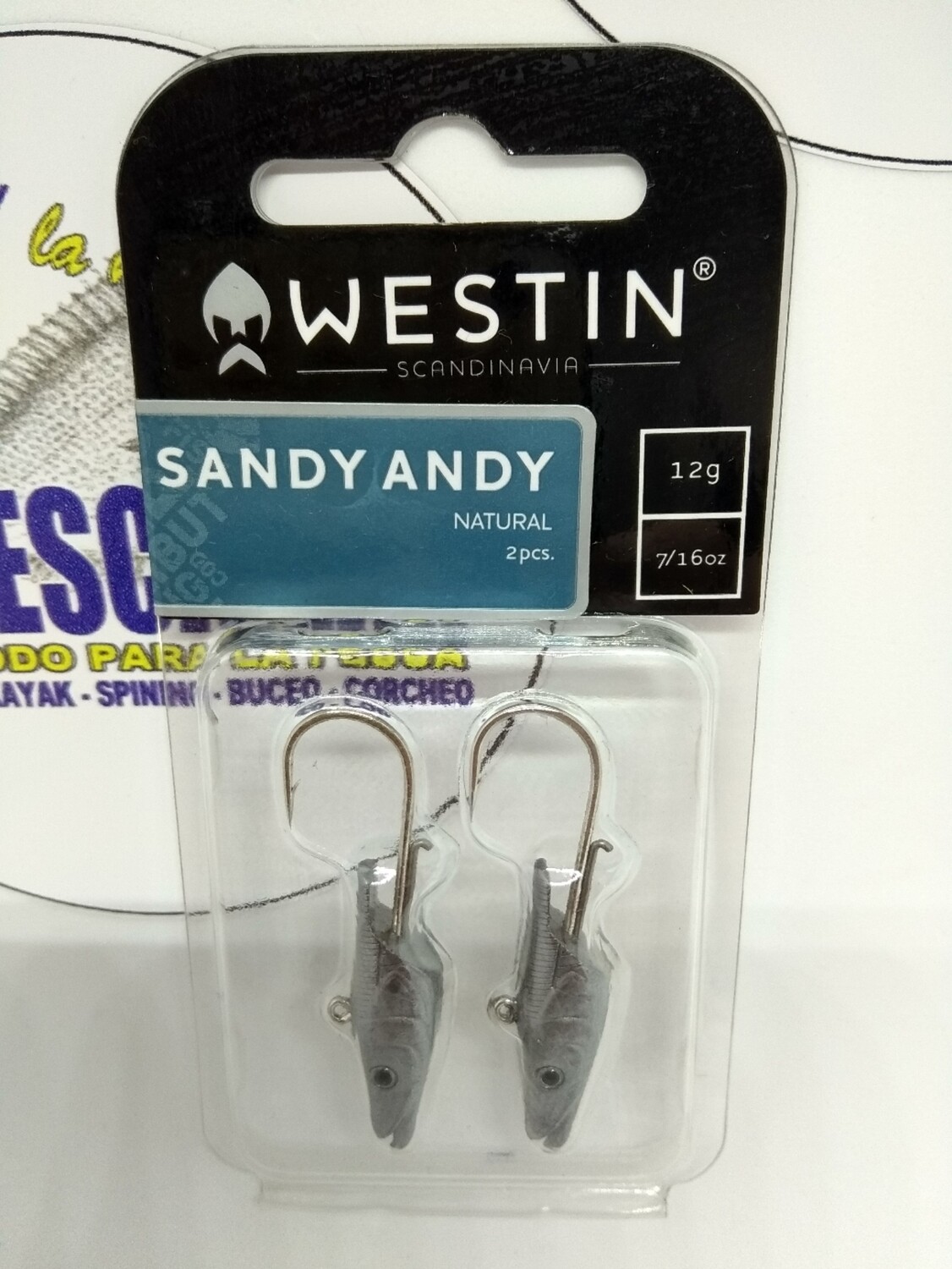 Anzuelo Cabeza 12gr - 2unid - Sandy Andy Westin