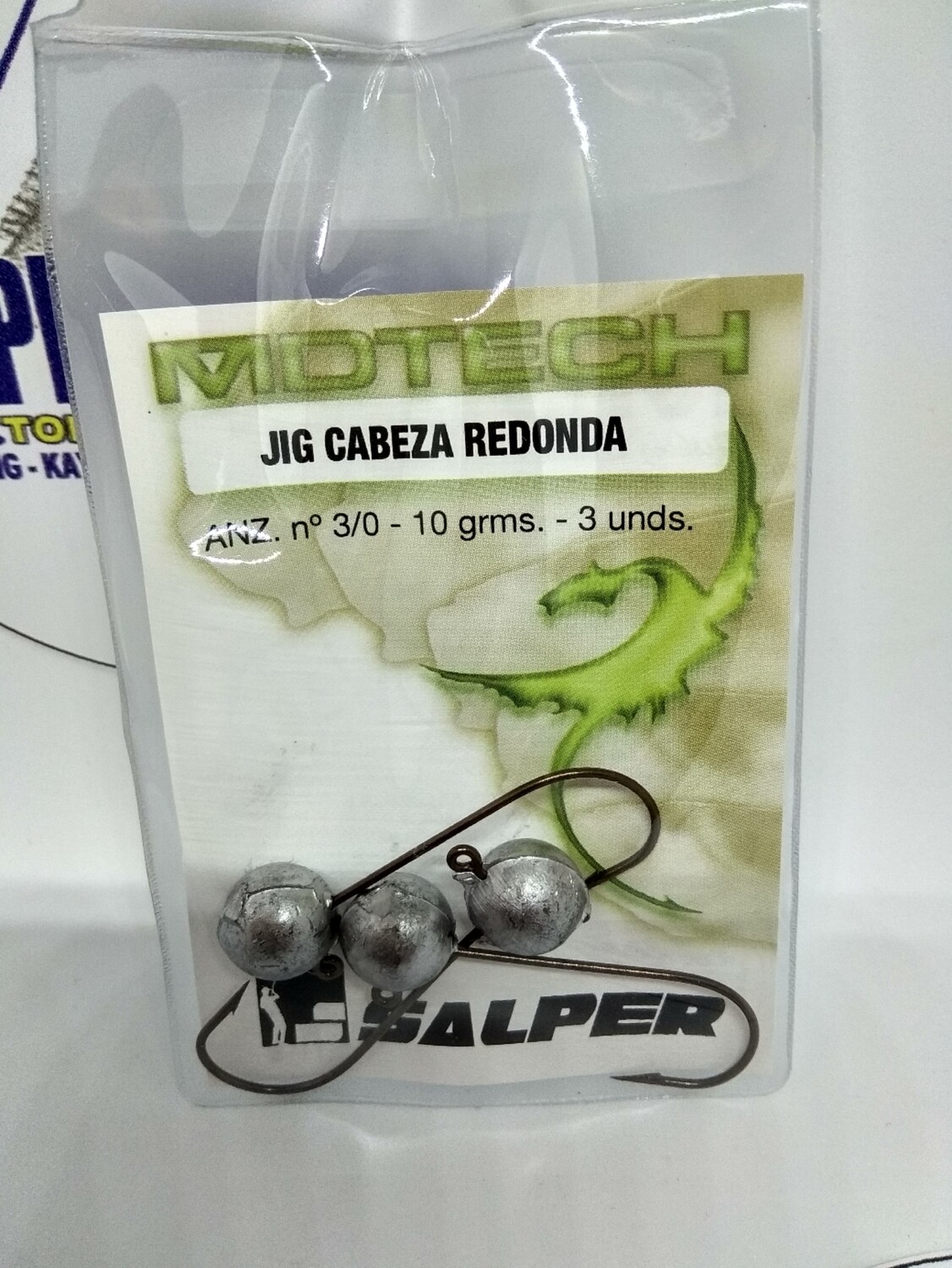 Anzuelo Cabeza 10gr - num3/0 - 3unid - MDtech
