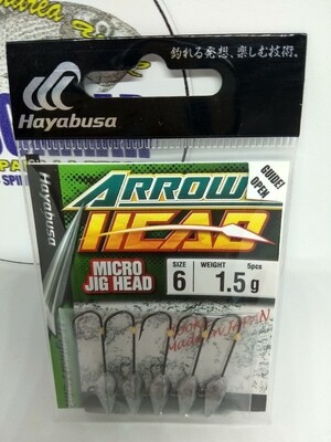 Anzuelo Cabeza 1.5gr - num6 - 5unid - Arrow - Hayabusa