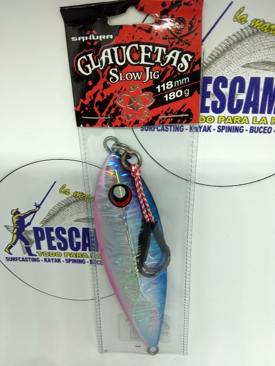 Jig Sakura Glaucetas 118mm - 180gr - Color SJ02 - Slow jig