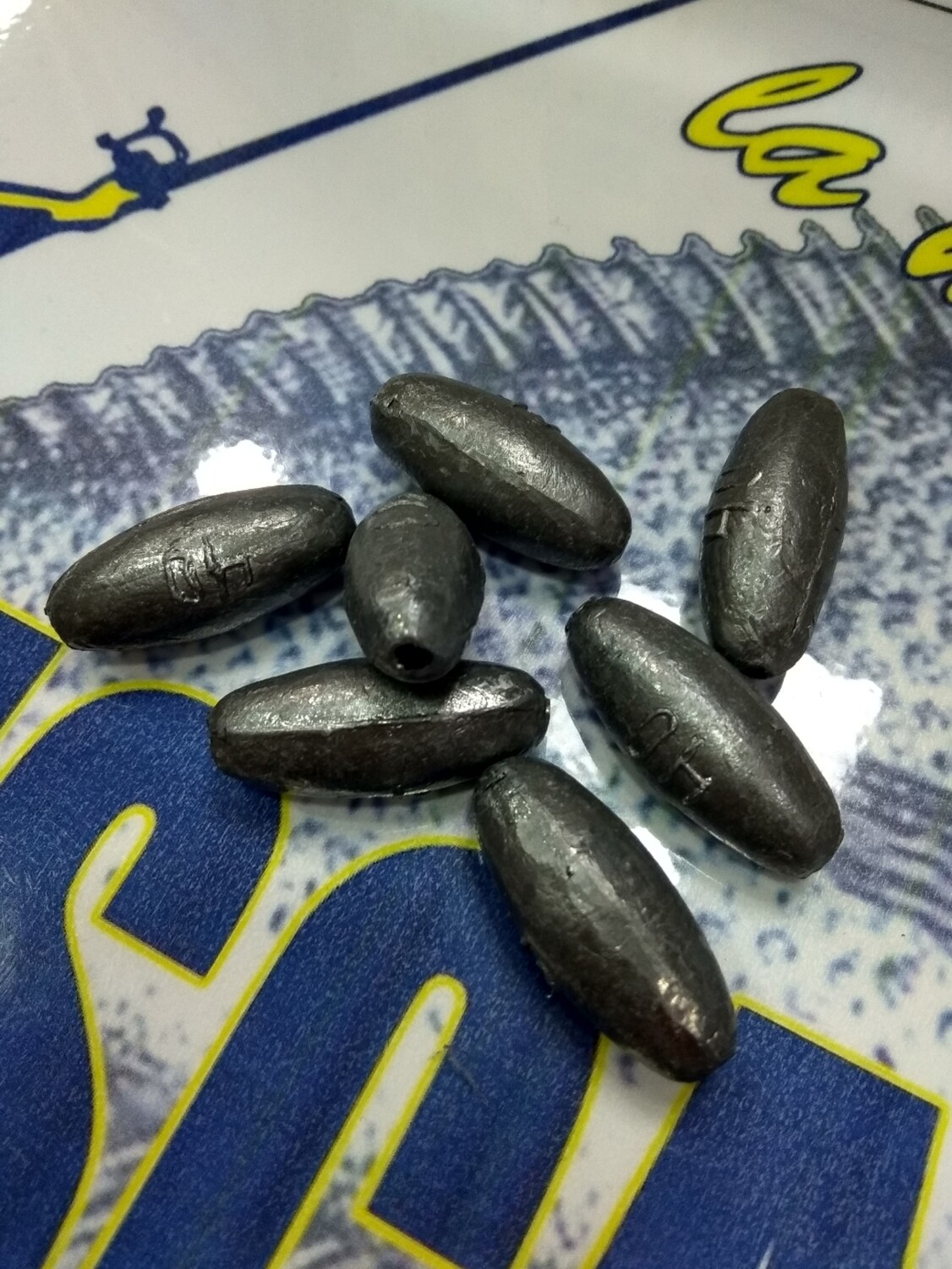 Plomo 40gr Oliva perferado