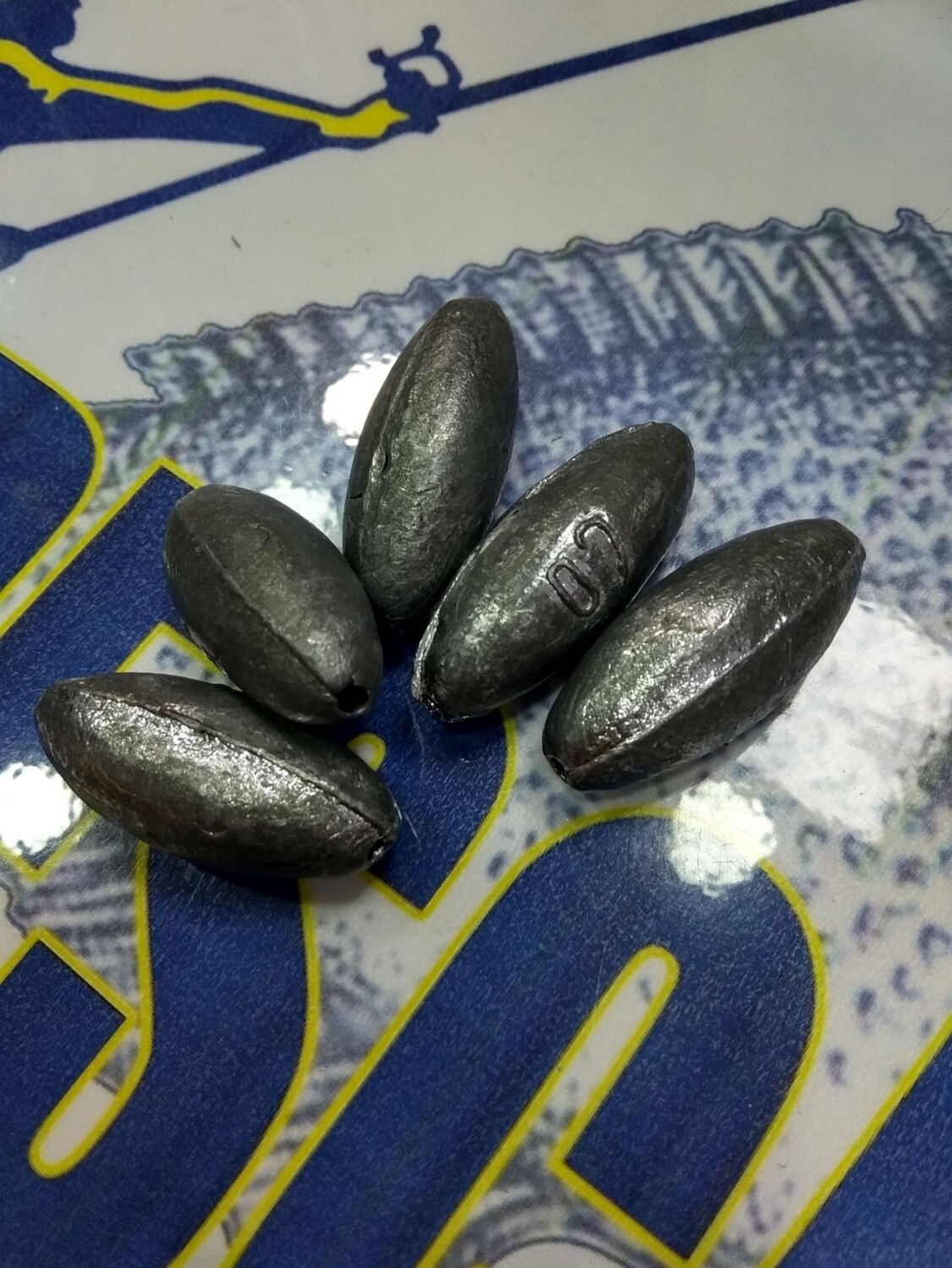 Plomo 60gr Oliva perforada