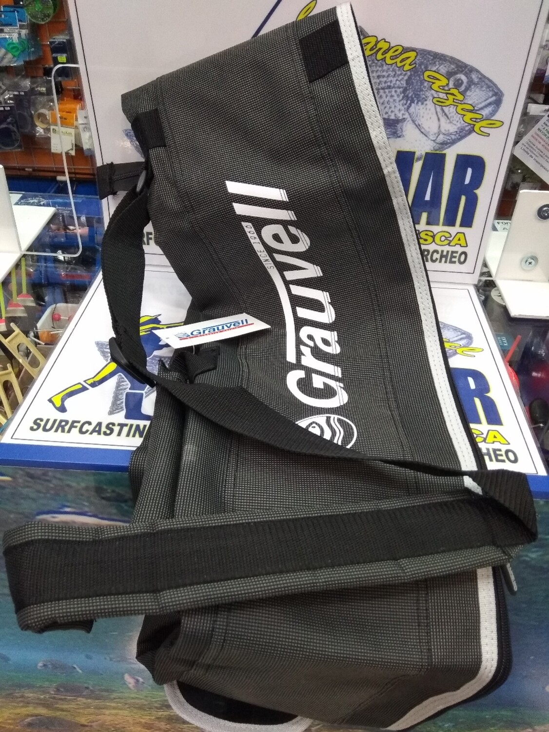 Funda de Caña Blanda - 1 Compartimento + 1 Bolsillo para Pinchos / Bandolera - Grauvell