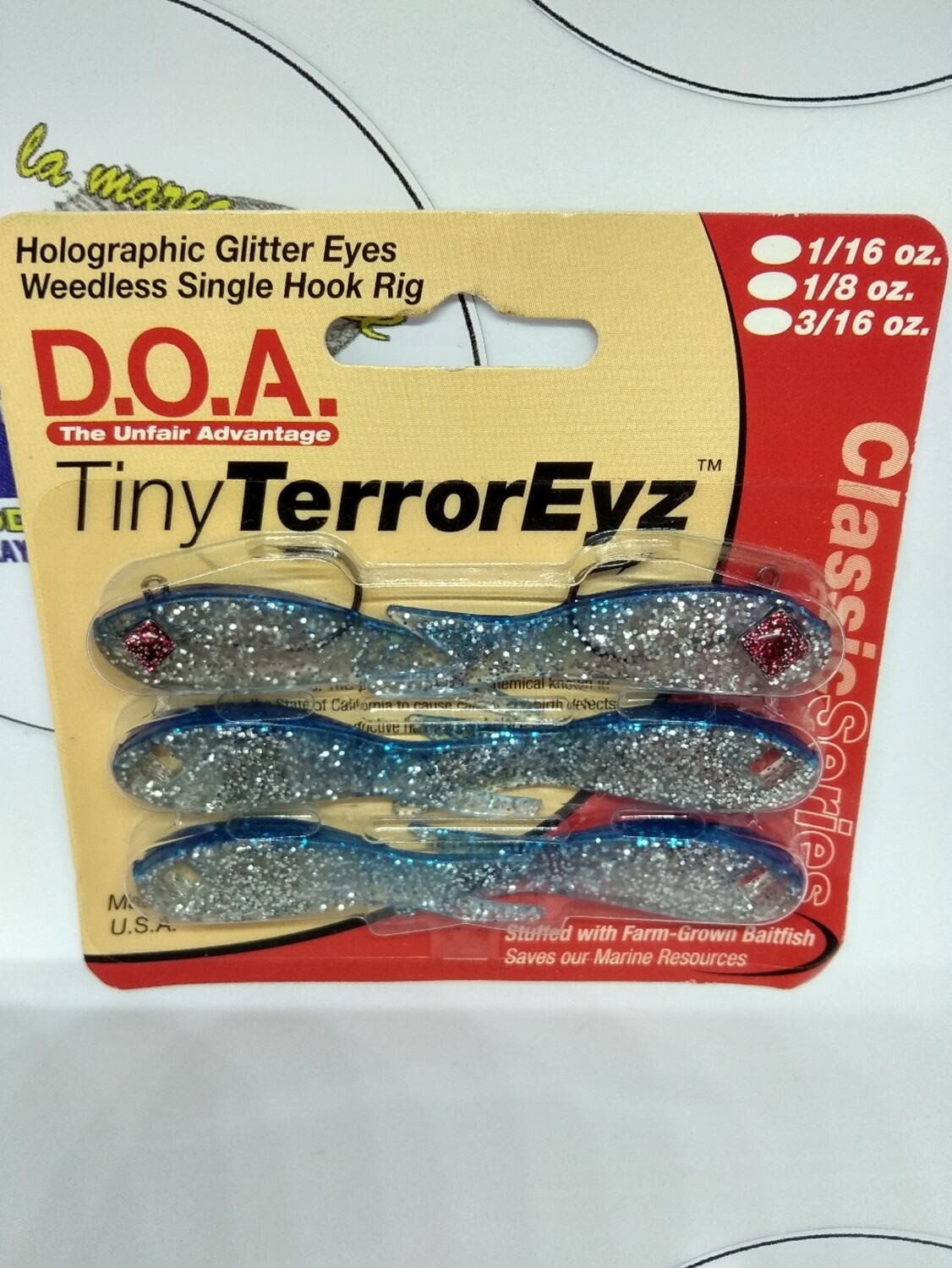 Jig Head Tiny TerrorEyz DOA - 6gomas/2cabeza
