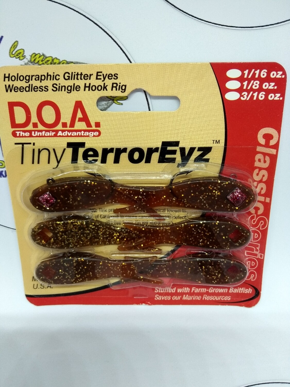 Jig Head Tiny TerrorEyz DOA - 6gomas/2cabeza