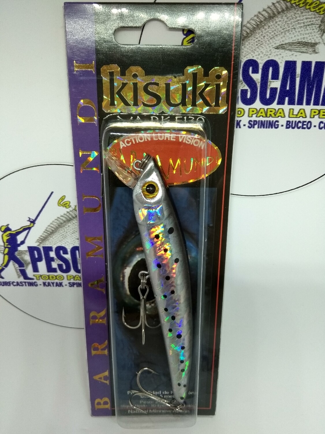 Paseante Kisuki Barramundi 130mm - 25gr - Color Boqueron