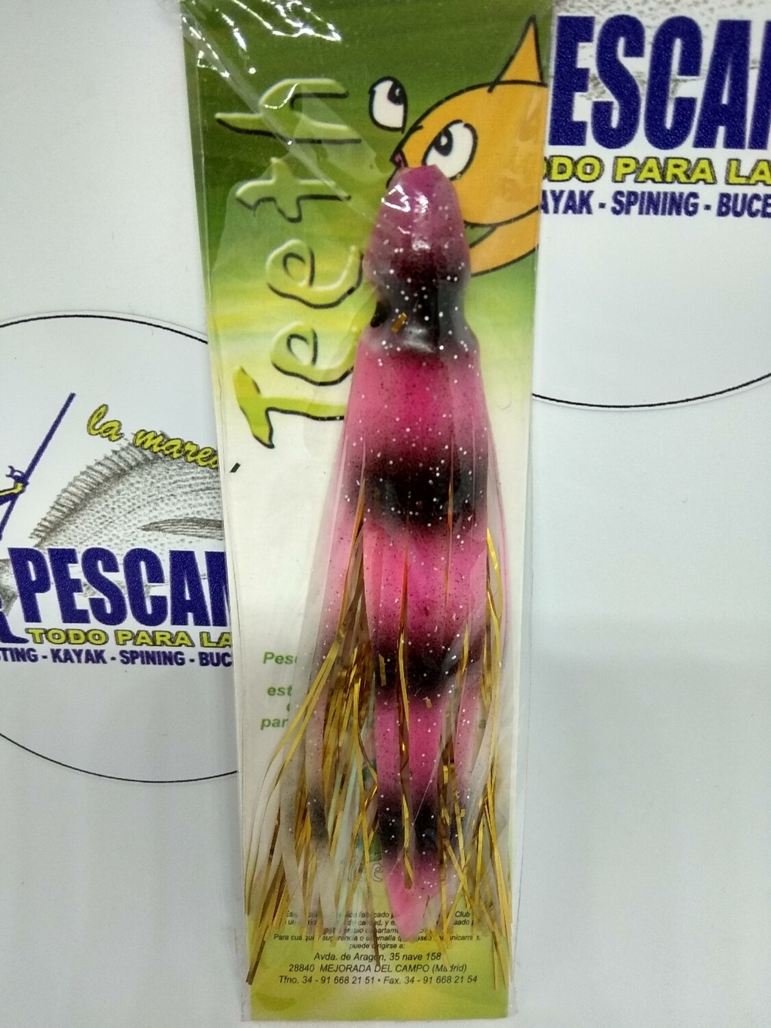 Vinilo Pulpo 12cm para montaje - Color rosa/dorado