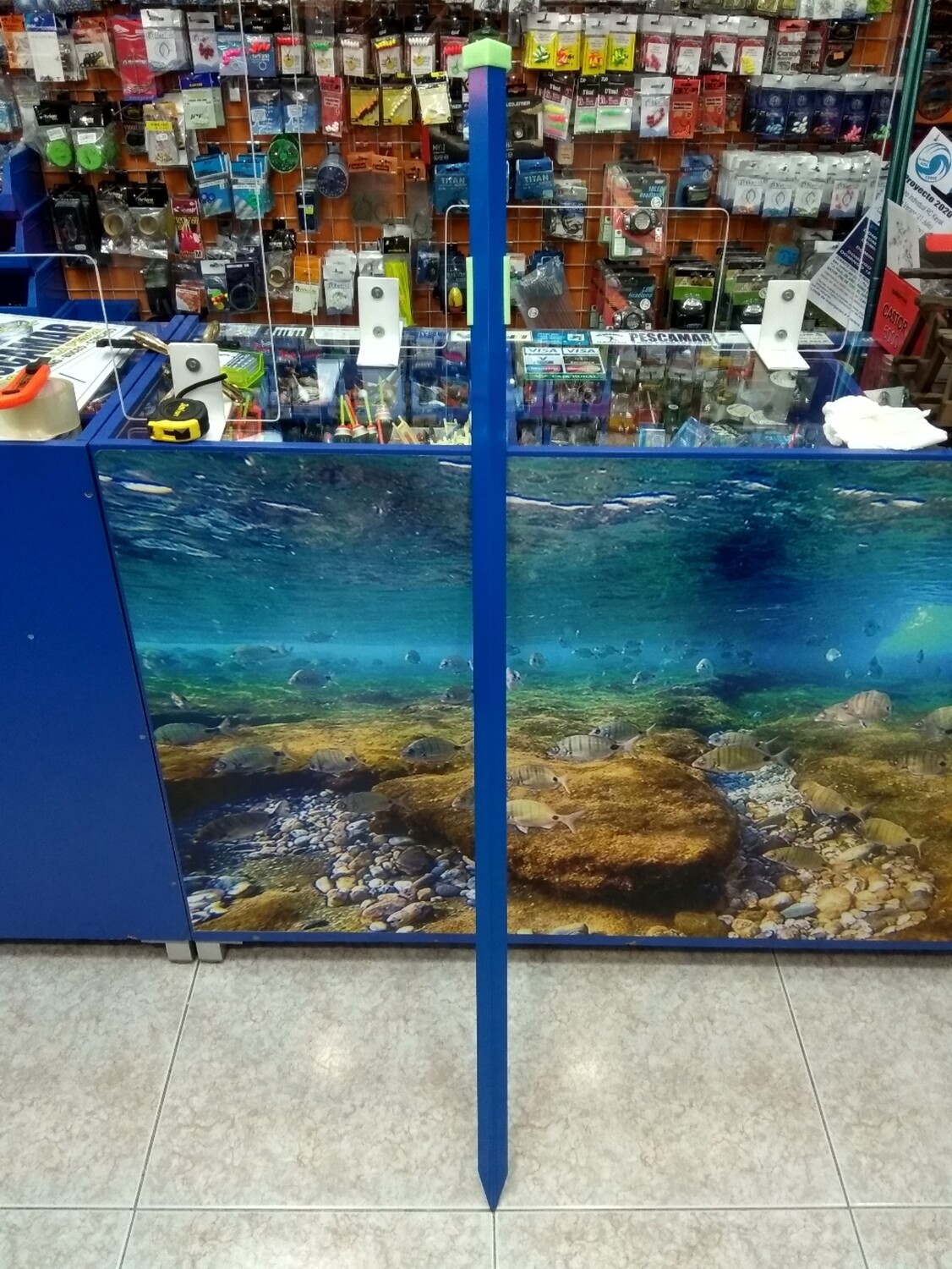 Pincho playa aluminio L - 1,5mtr - Regulable