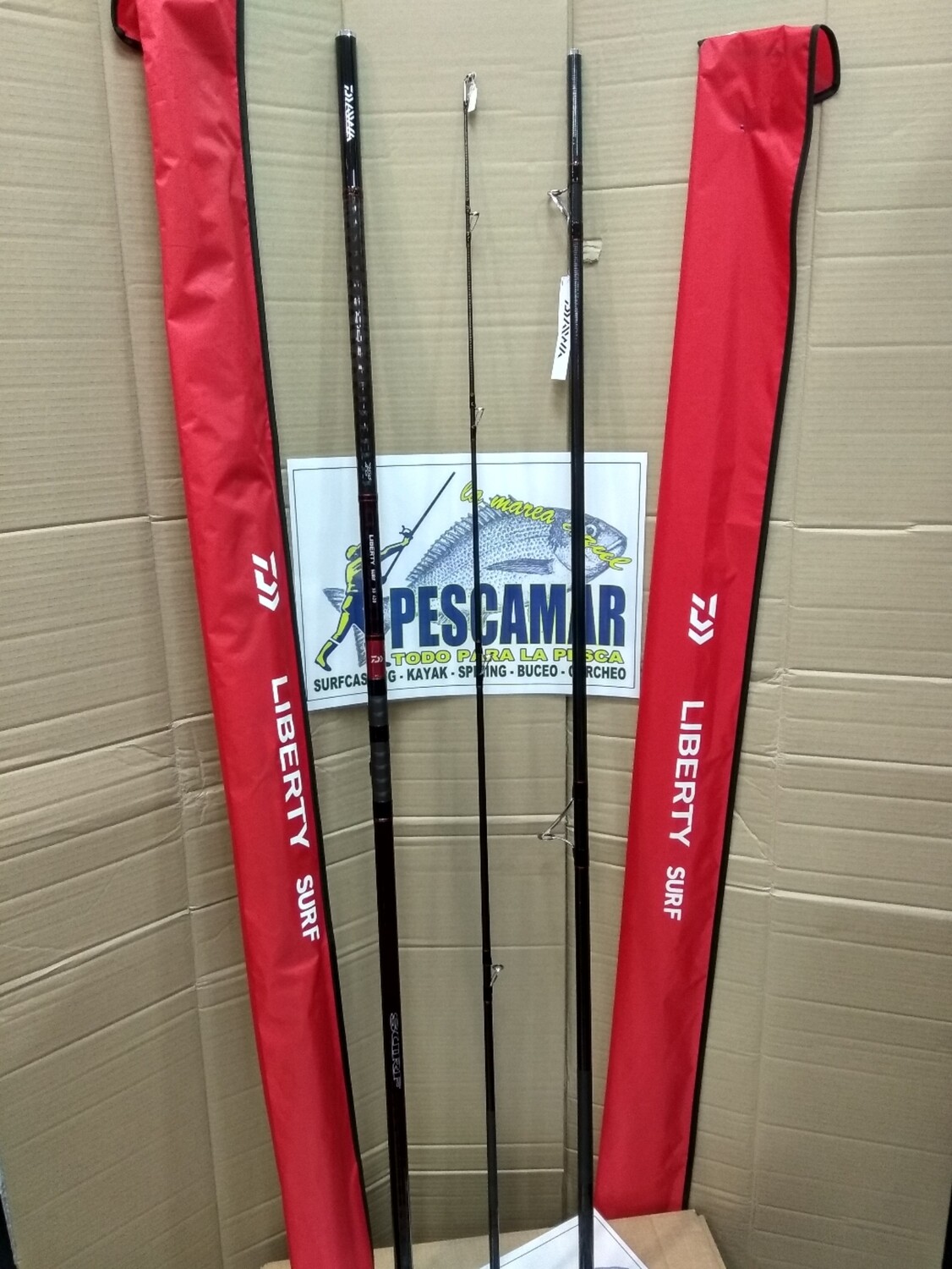 Caña Daiwa Liberty Surf 33 420 Fuji - Ac100/225gr - LTS 33 420-AF TUBULAR