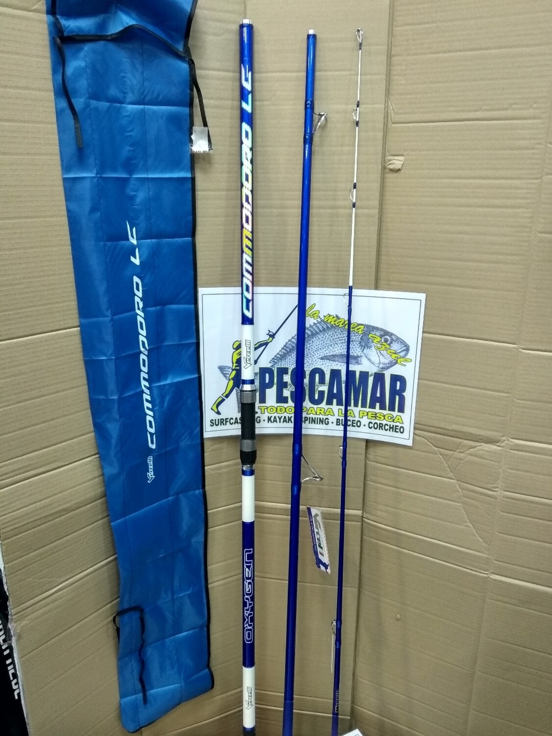 Caña Vercelli Oxygen Commodoro LC - 4.20mtr - Hybrid Carbon - Ac100/200gr