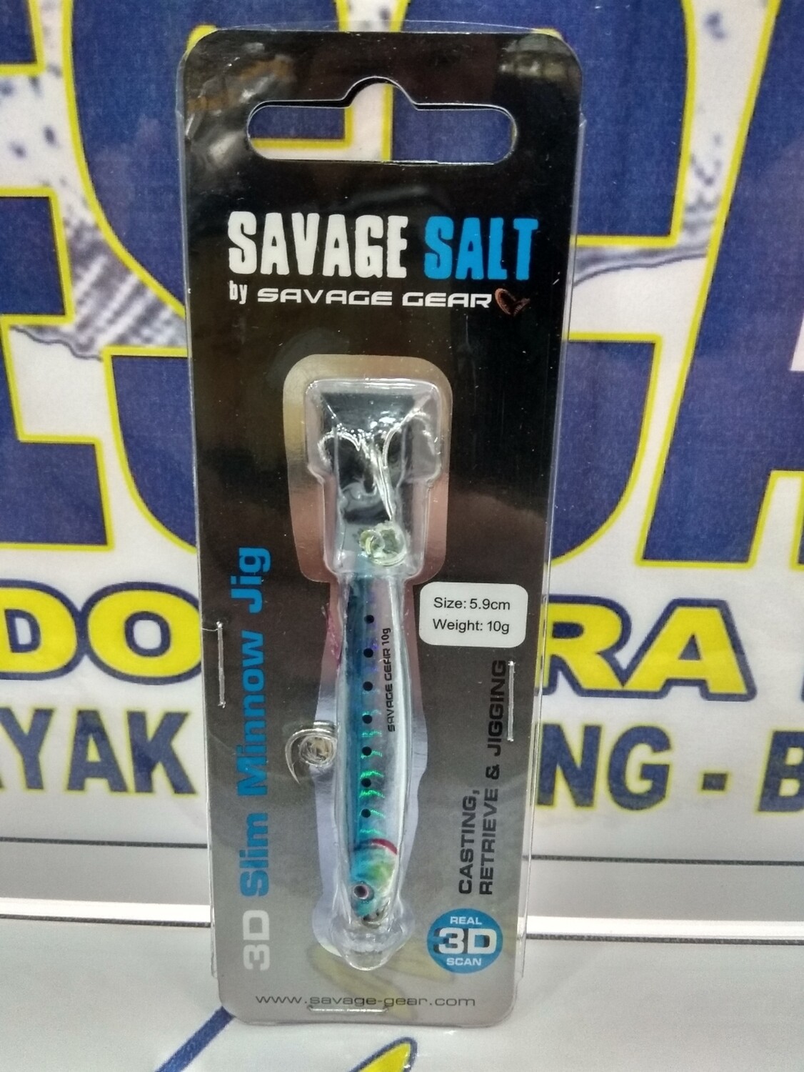 Jig 3D Slim Minnow 5.9cm - 10gr - Col Sardine - Savage Salt