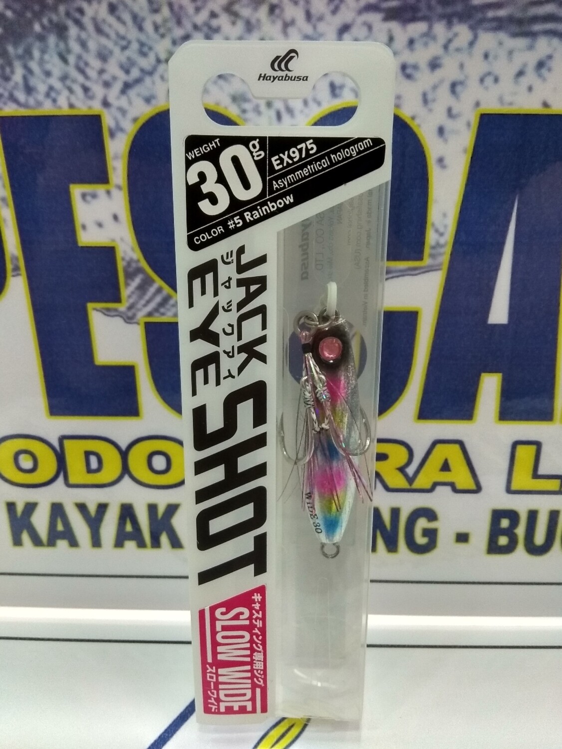 Jig Jack Eye Slow Wide Shot 30gr - Mod Ex975 - Col 5 Rainbow - Hayabusa