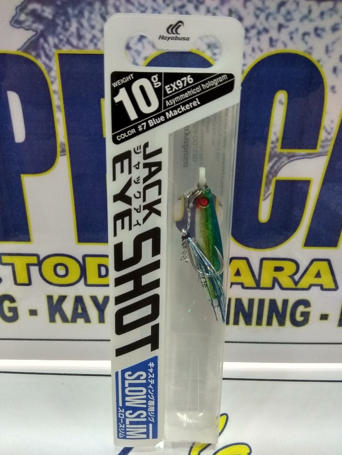 Jig Jack Eye Slow Slim Shot 10gr - Mod Ex976 - Col 7 Blue Mackerel - Hayabusa
