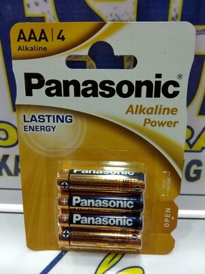 Pack Pilas AAA Panasonic Alkaline - 4unid