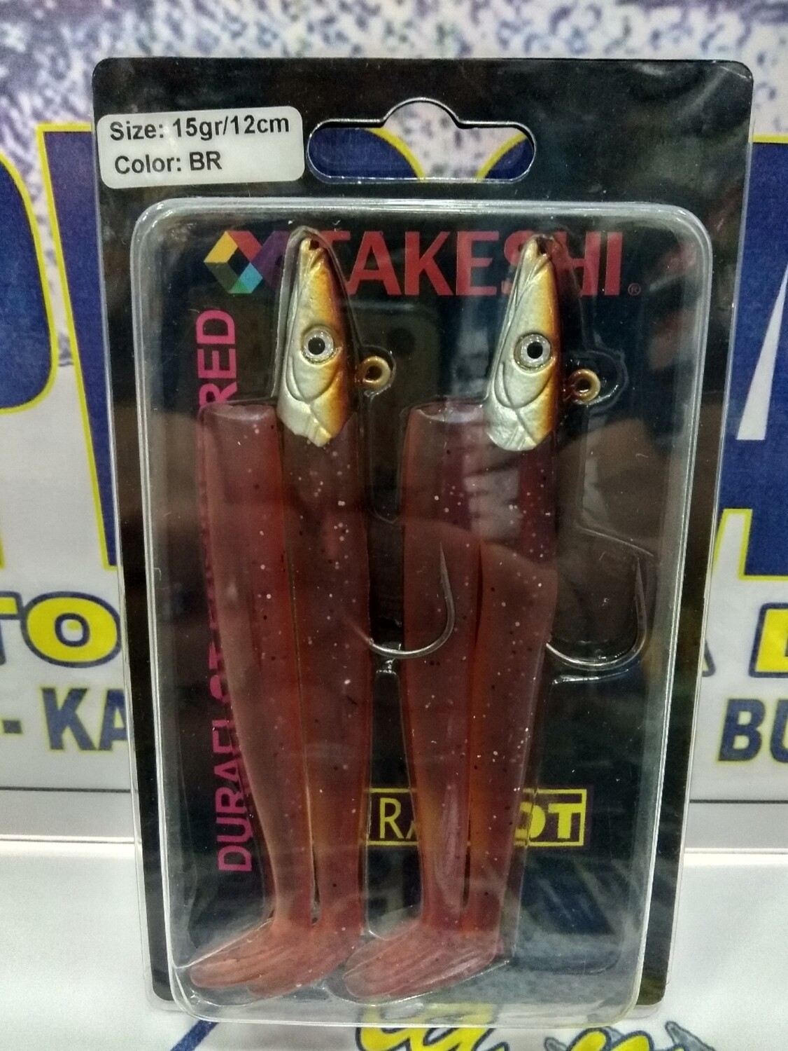 Jig Head Takeshi Kai 12cm - 15gr - 2cabezas/4cuerpos - color BR