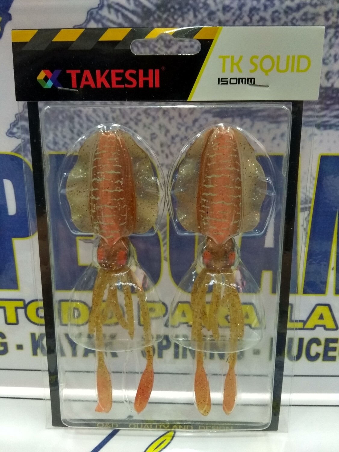 Vinilo Takeshi Calamar Realista - 15cm - 2unid - Color Orange