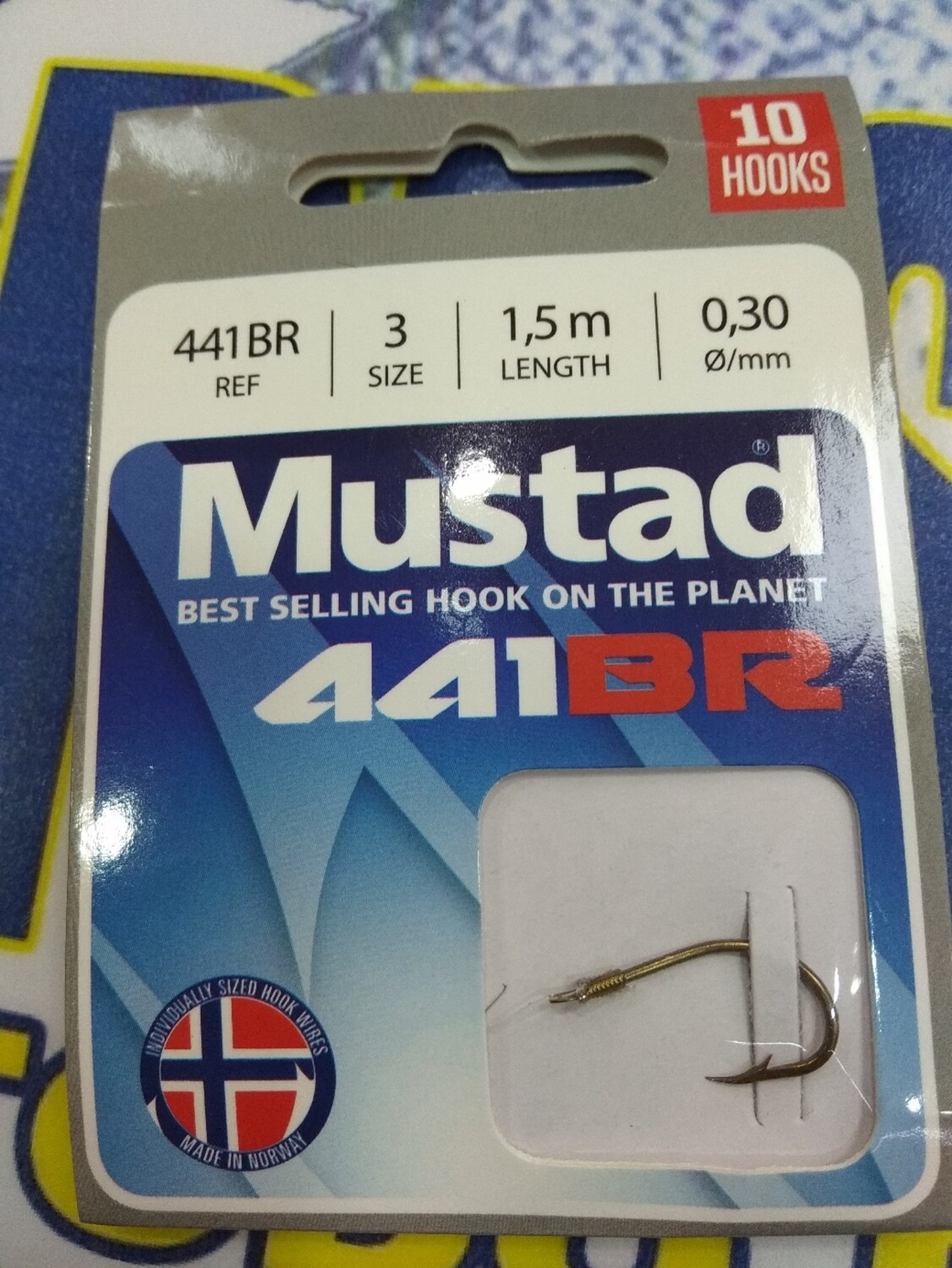 Anzuelo Mustad 441BR Num3 0.30 1.5Mtr