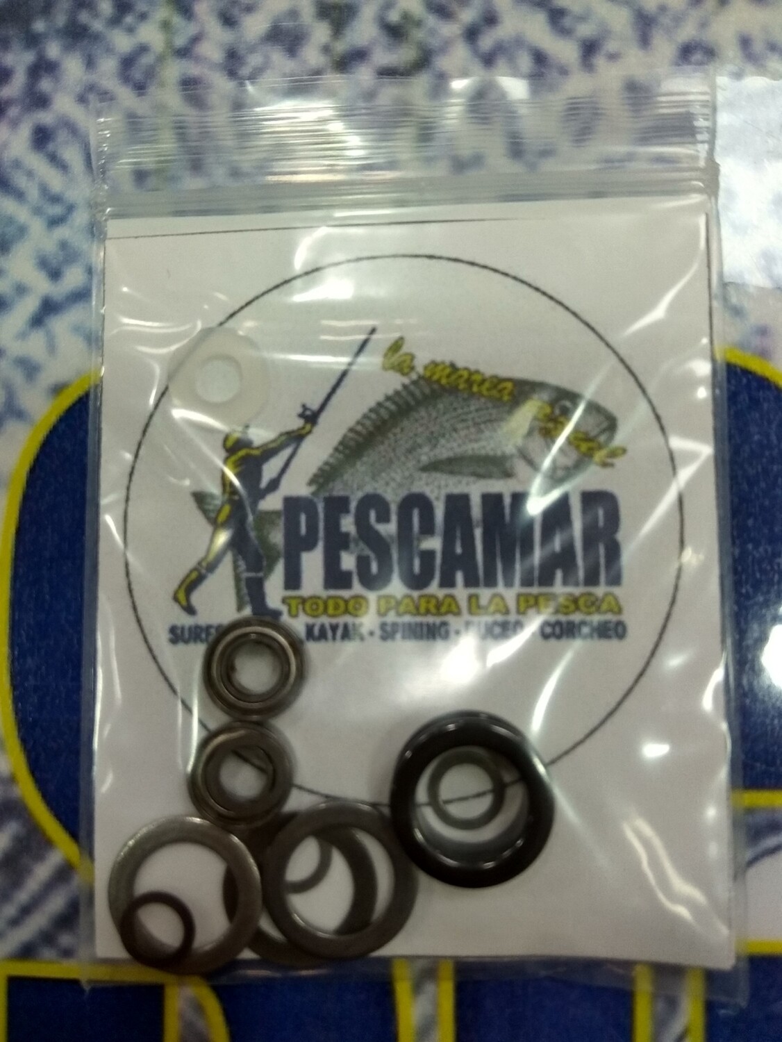 Kit2 Guiahilo Ceramico + rodamientos + arandelas