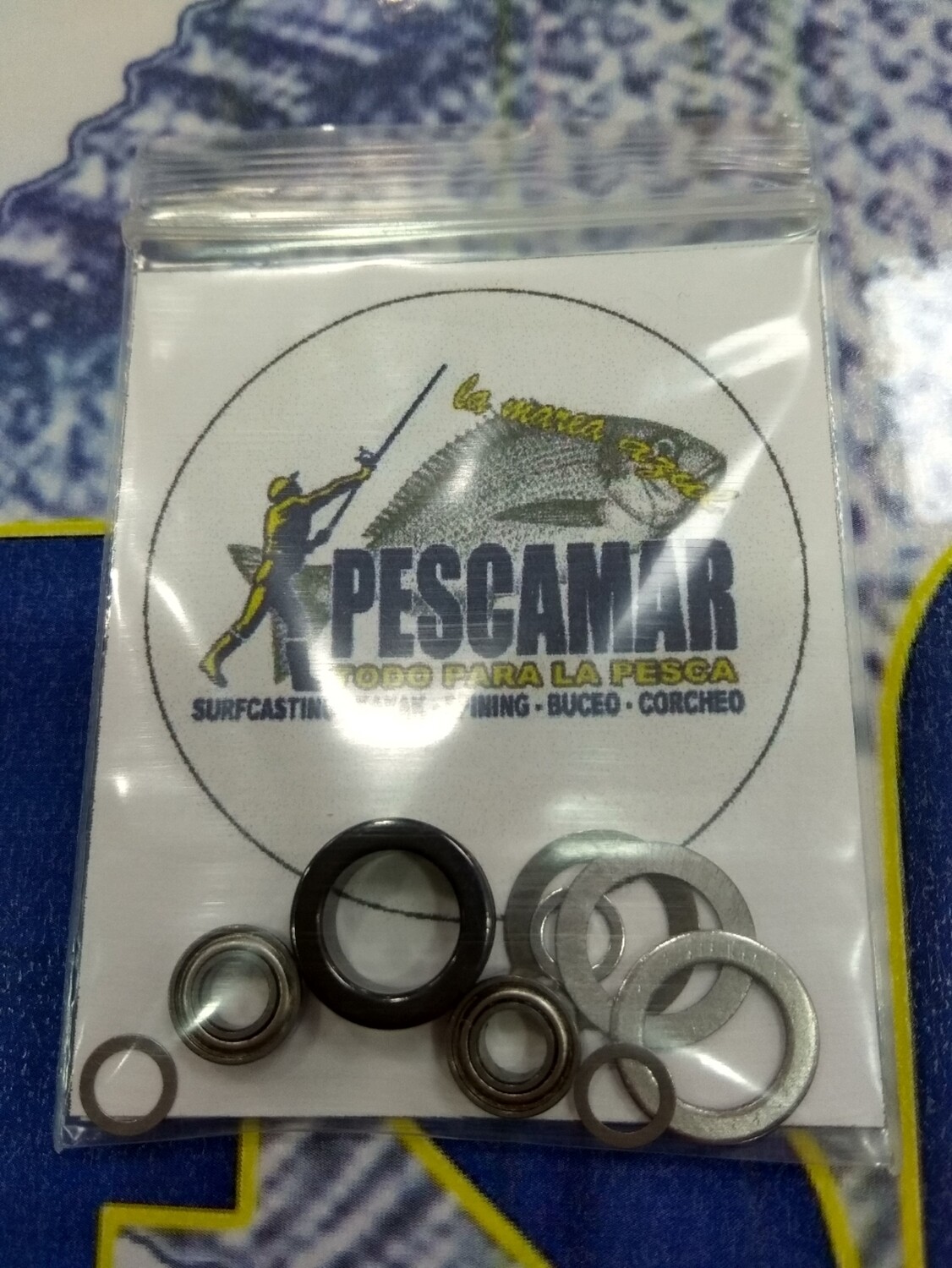 Kit3 Guiahilo Ceramico + rodamientos + arandelas