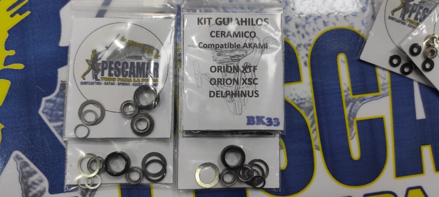 Kit9 Guiahilo Ceramico + rodamientos + arandelas