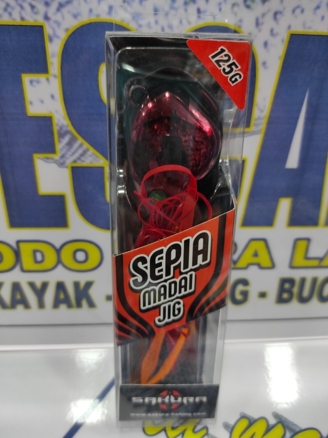 Jig Sepia Madai SAKURA - 125gr - color Metal Red