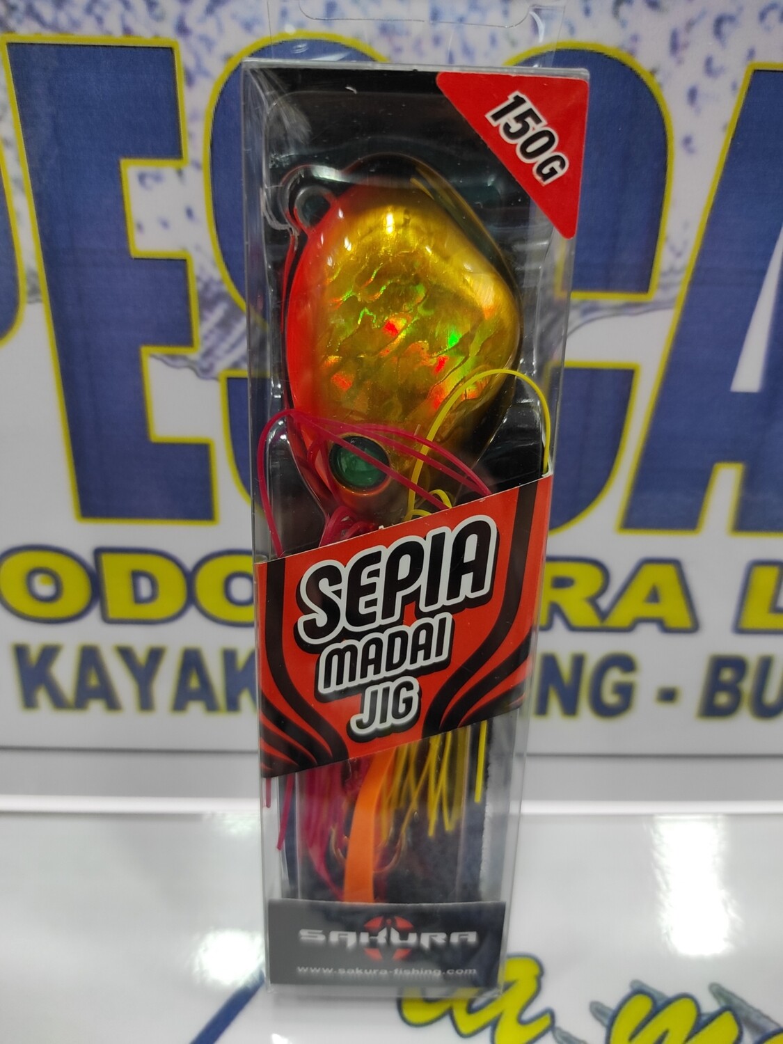 Jig Sepia Madai SAKURA - 150gr - color Golden Orange