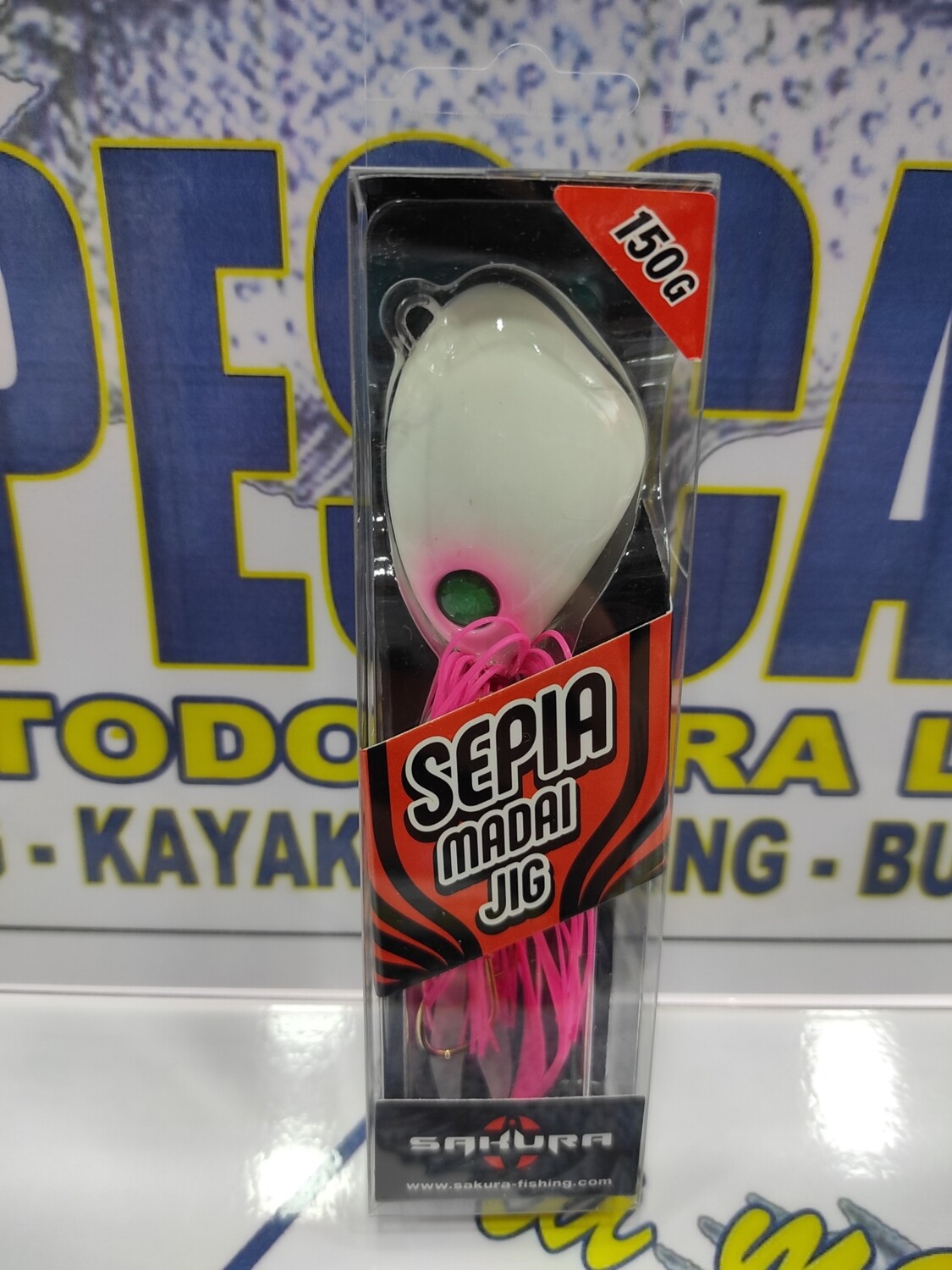 Jig Sepia Madai SAKURA - 150gr - color Glow White