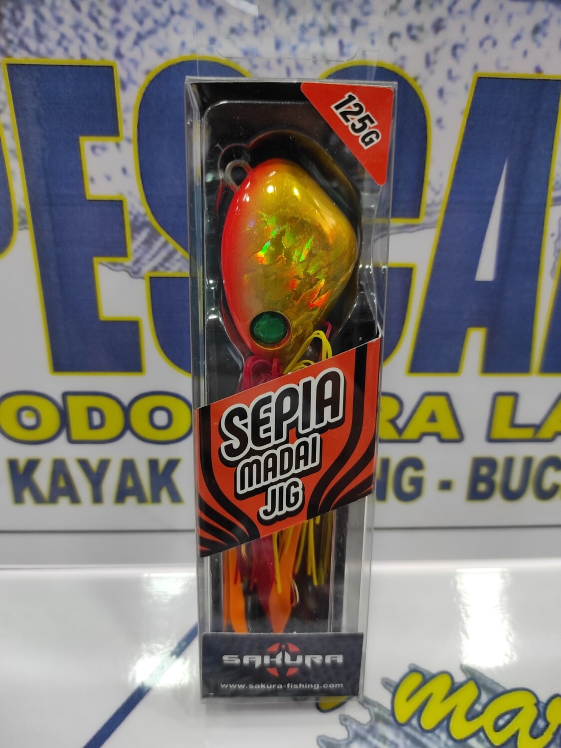 Jig Sepia Madai SAKURA - 125gr - color Golden Orange