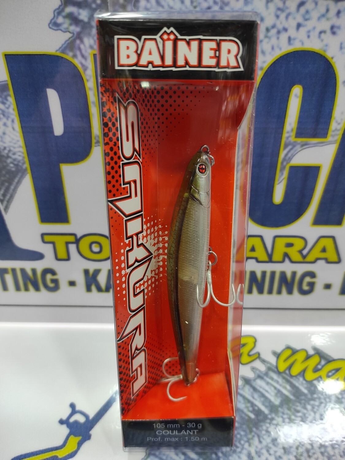 Paseante Sakura BAINER COULANT 105mm - 30gr - Prof max 1.50mtr - Color G21 Ghost lancon