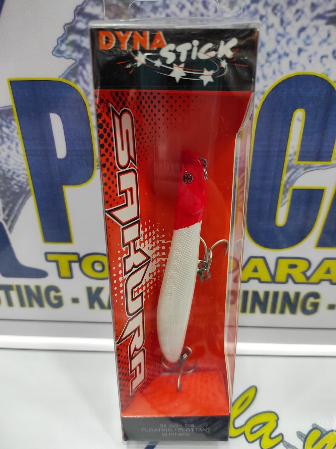 Paseante Dyna Stick 95mm - 10gr - floating - color 008 Red Head