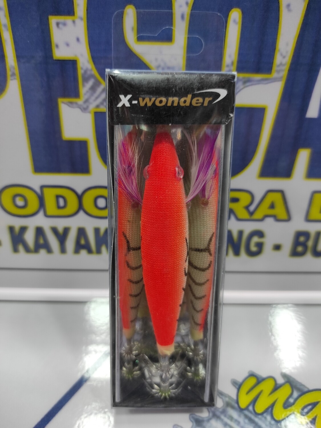 Señuelo Pajarito X-wonder - Col Naranja rayas