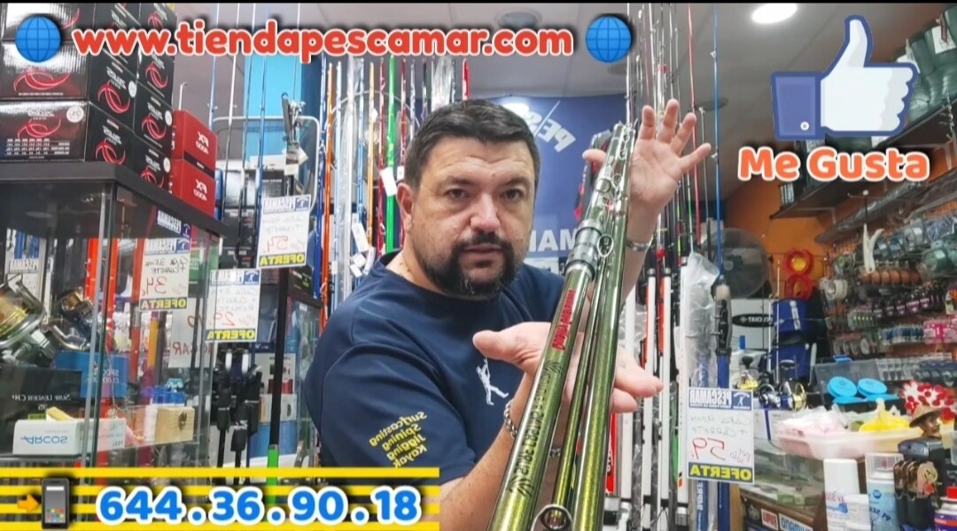 Caña Duraflot Destroyer 2021 Fuji Hibrida 4.20Mtr 30Ton TMAX 100/250Gr