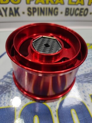 Bobina Rely Aluminio Perfil fino tipe1.5 - Freno Carbono - Color Roja - Serie XSD/KISU