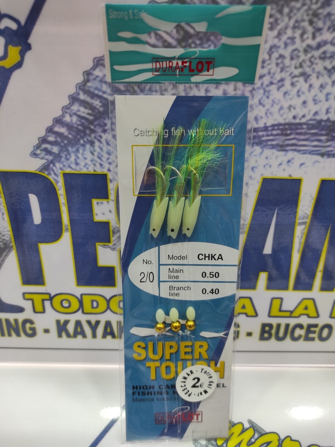 Plumilla Duraflot num2/0 - 3anz - CHKA - 0.50/0.40