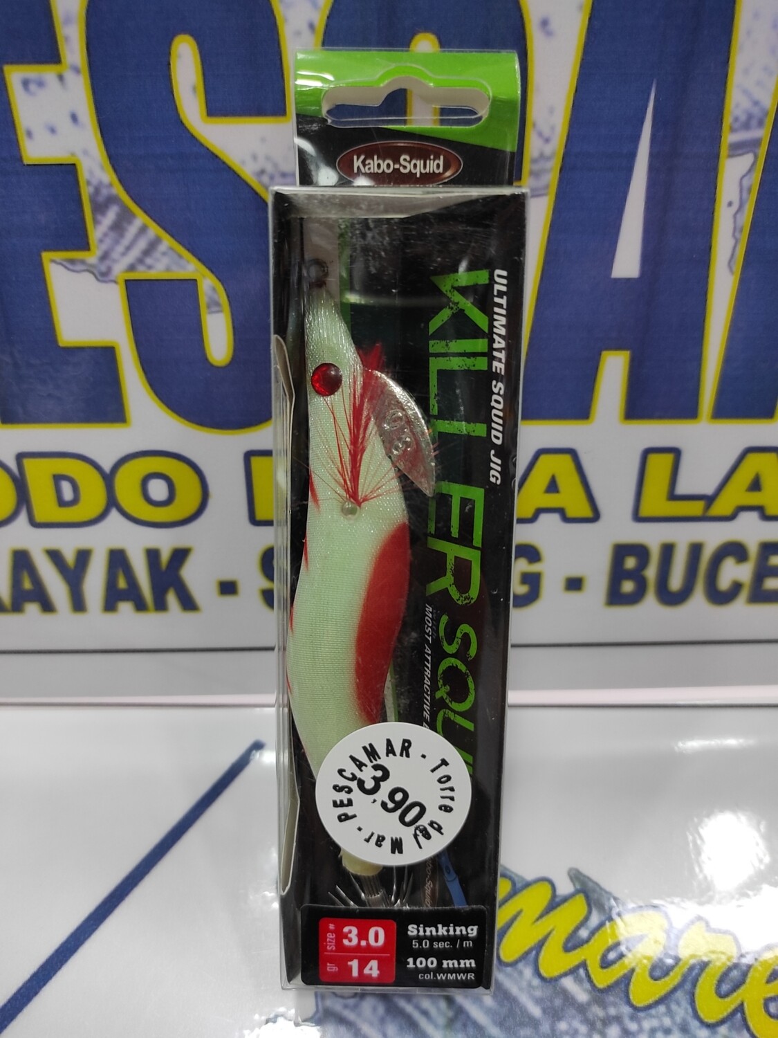 Señuelo Pajarito KillerSquid 3.0 - 14Gr - 100mm - Col WMWR