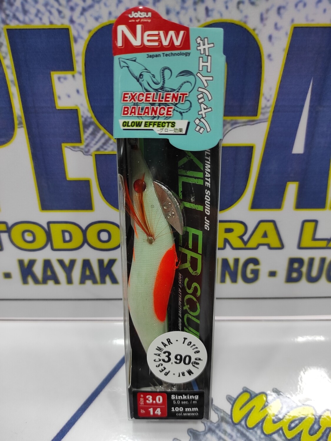 Señuelo Pajarito KillerSquid 3.0 - 14Gr - 100mm - Col WMWO