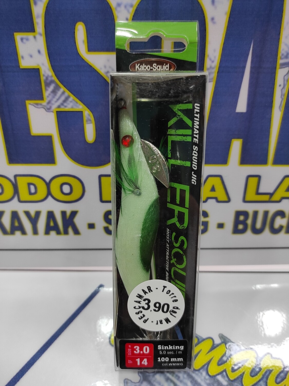 Señuelo Pajarito KillerSquid 3.0 - 14Gr - 100mm - Col WMWG