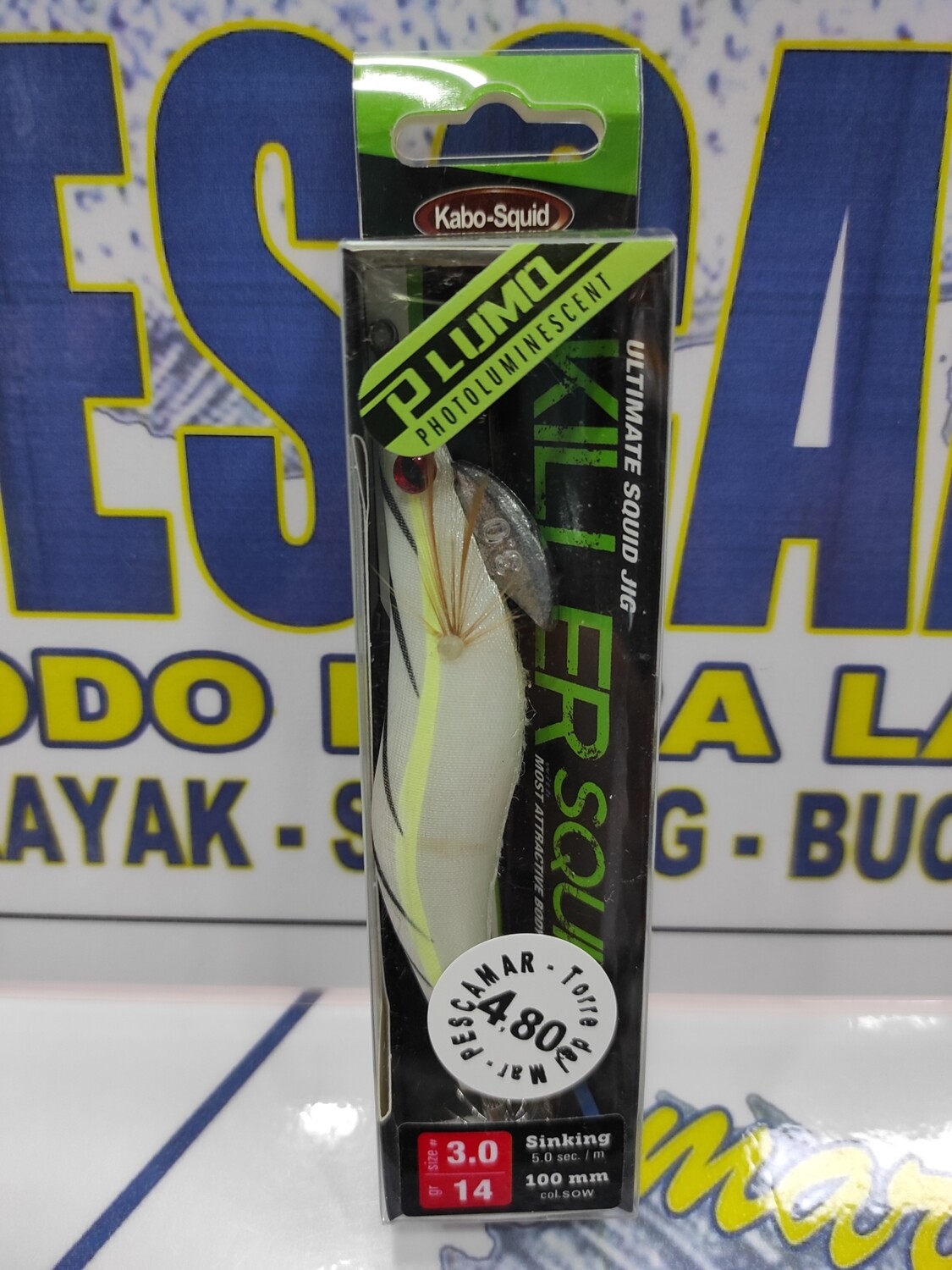 Señuelo Pajarito KillerSquid 3.0 - 14Gr - 100mm - Col SOW