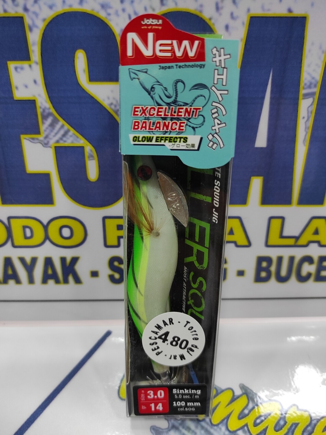 Señuelo Pajarito KillerSquid 3.0 - 14Gr - 100mm - Col SOG