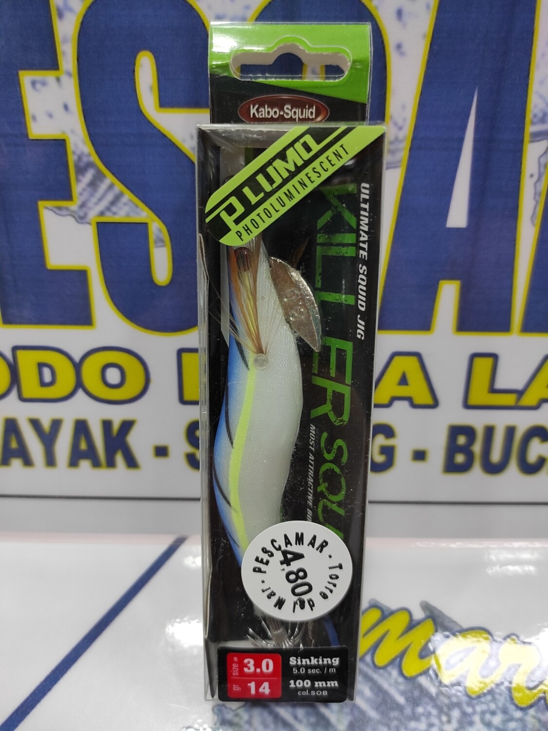 Señuelo Pajarito KillerSquid 3.0 - 14Gr - 100mm - Col SOB
