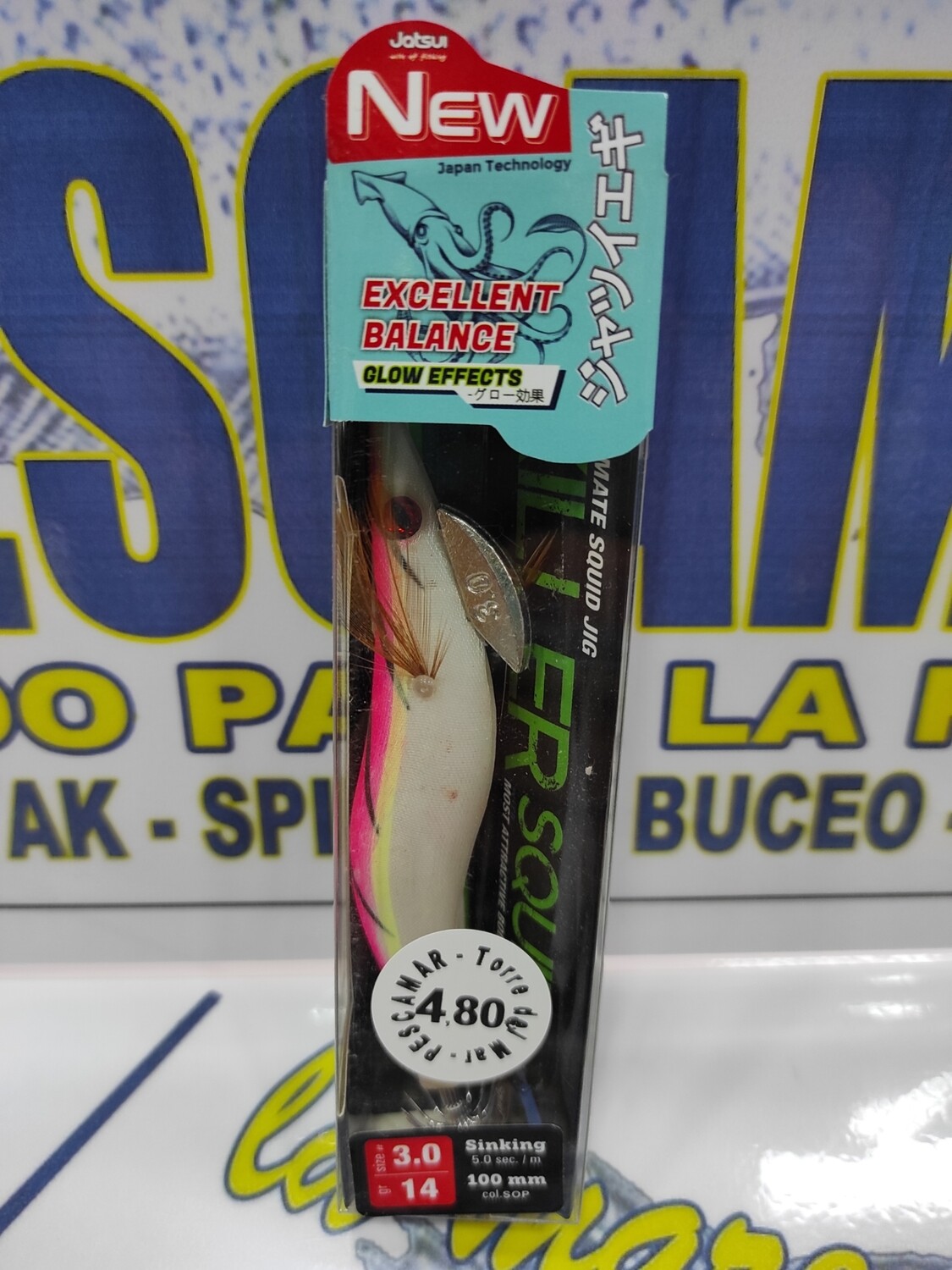 Señuelo Pajarito KillerSquid 3.0 - 14Gr - 100mm - Col SOP