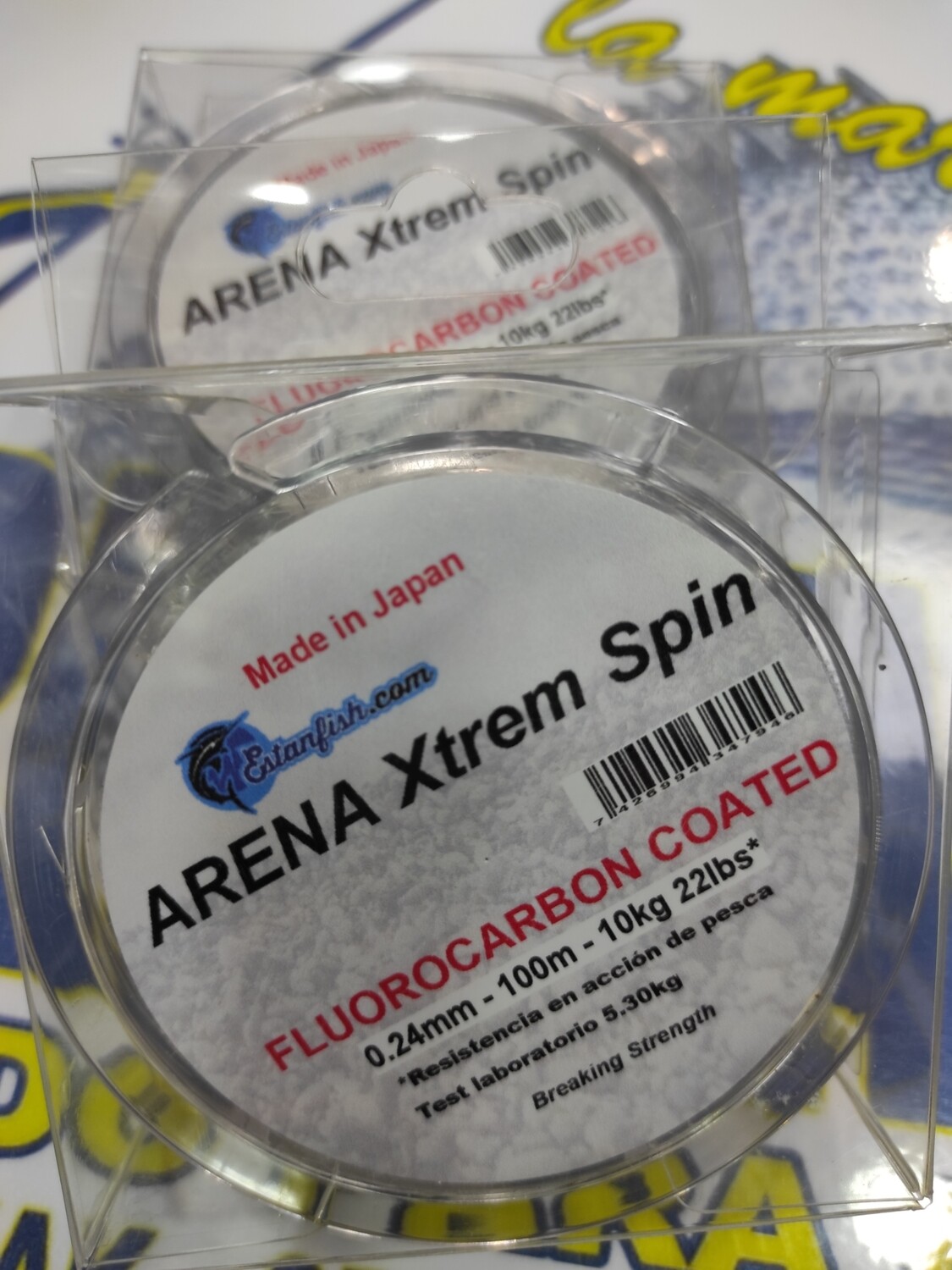 Linea 100mt - 0.24mm - 10kg - Arena Xtrem Spin - Fluorocarbon coated