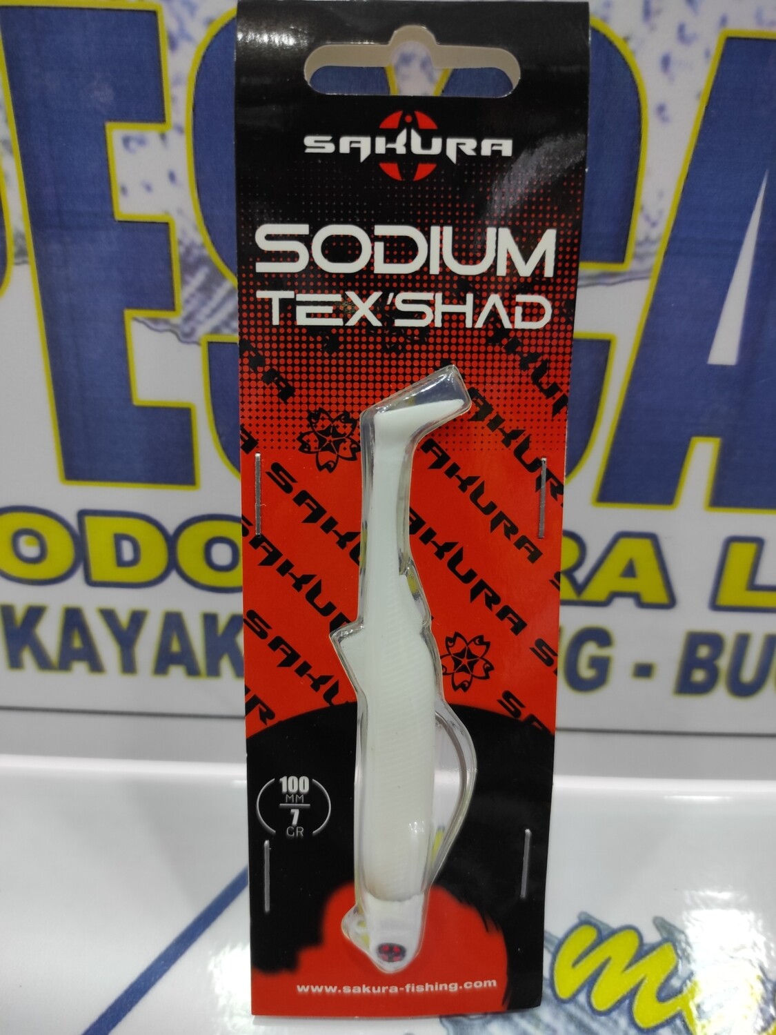 Jig Sakura SODIUM TEXSHAD 100mm - 7Gr - 077 - Pearl White